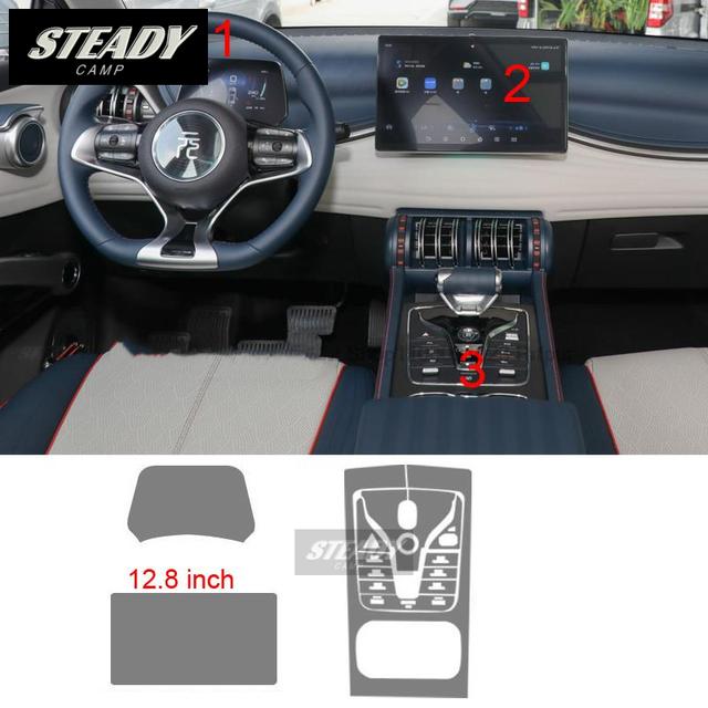 For BYD Atto 3 Yuan Plus   Car Interior Center Console Transparent TPU Protective Film Anti-scratc Accessories