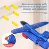 Internet celebrity explosion ejection foam plane handheld launch gunner throwing children flying outdoor sports toys