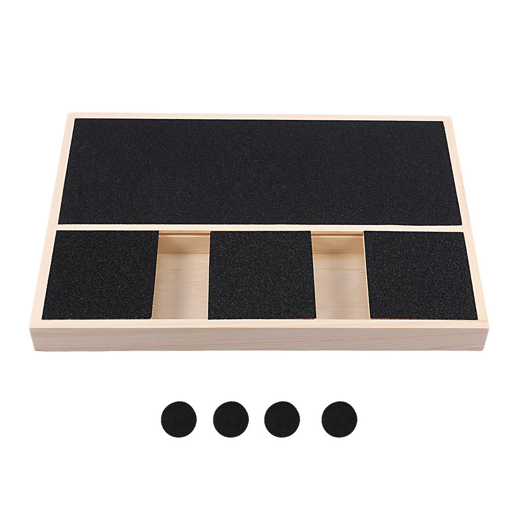 Wood Dog Nail Scratch Board Drawer Snack Box with Built-in Treat Box Pet Scratch Pad Fun Board Nail Grinde Toy