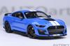 AUTOart 1/18 Scale Ford Mustang Shelby GT500 (Blue/White Stripes) Finished Product 73094