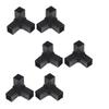 2/6/8/10/20 Set ABS Plastic Pipe Angle Fittings Hexagonal 6 Pass 22mm Cross Square Tubes