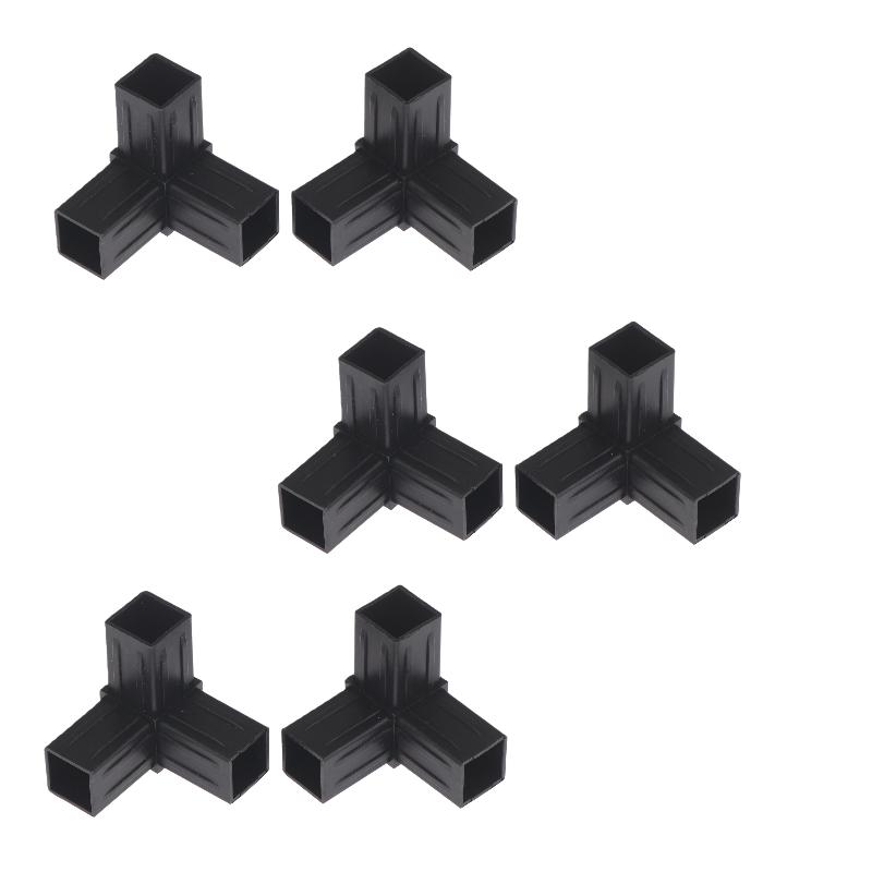 2/6/8/10/20 Set ABS Plastic Pipe Angle Fittings Hexagonal 6 Pass 22mm Cross Square Tubes