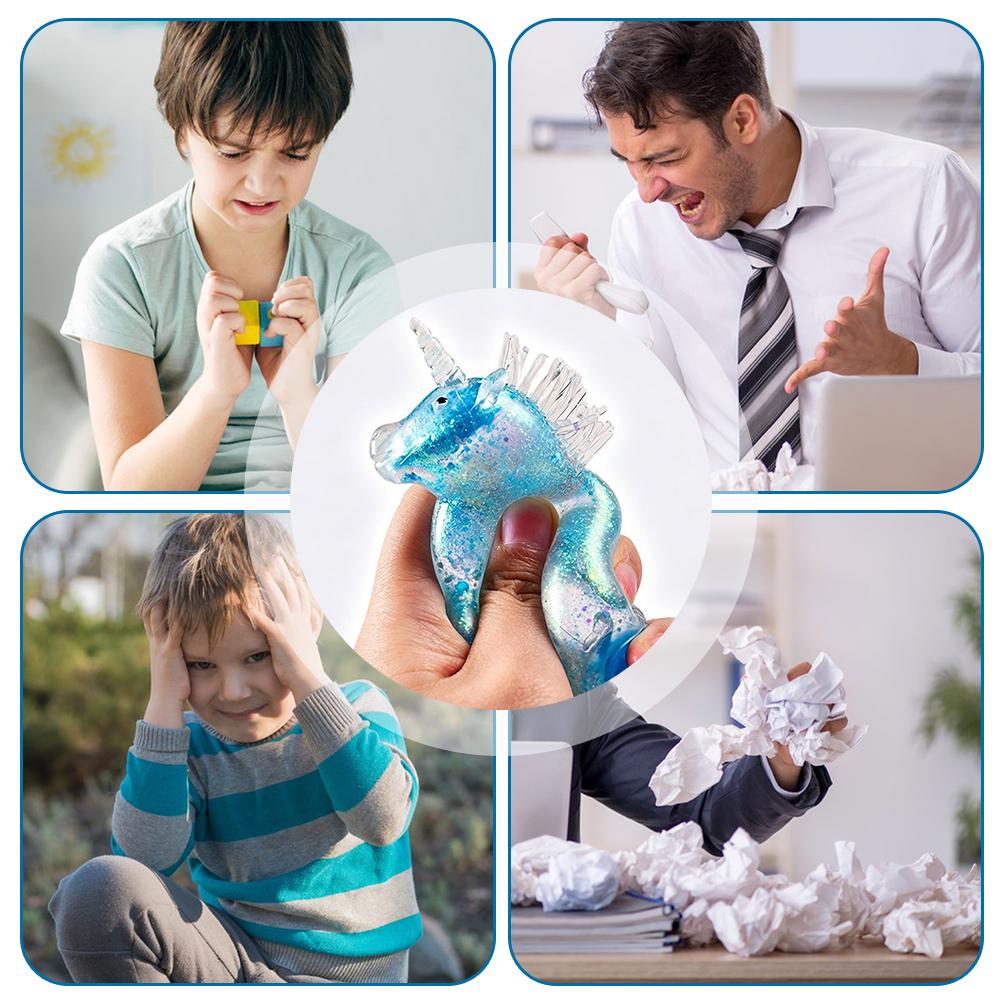 Squishies Unicorns Stress Balls Toy Scrunchems Sugars Unicorns Squishes Ball Sensory Fidgets Toy For Kids Adults
