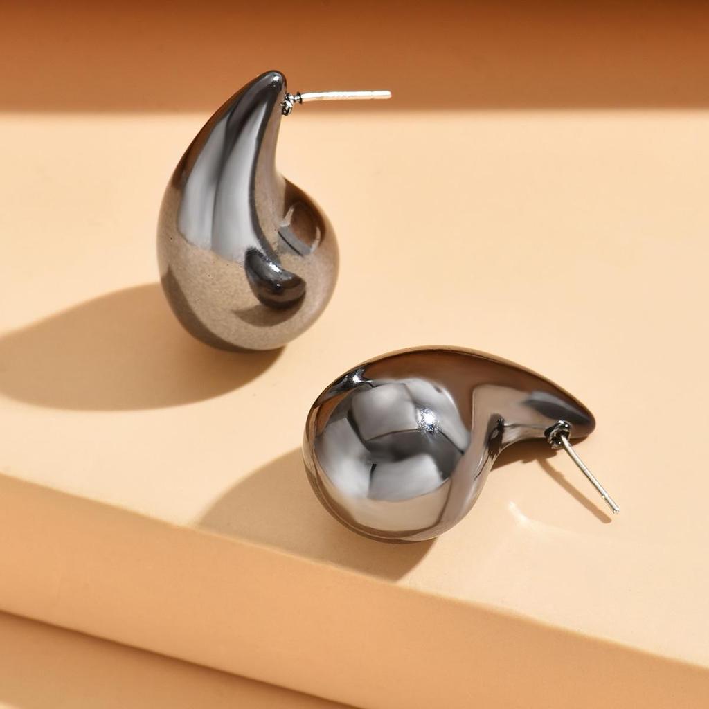 Plump Water Drop Acrylic Dangle Earrings - Simple & Fashionable Jewelry for Women