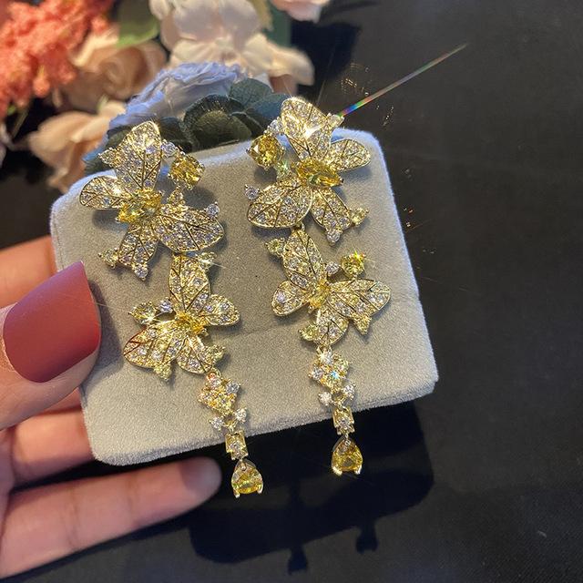 

Серьги-бабочки из серебра 925 пробы с иглами, женские роскошные модные серьги для женщин и девочек, аксессуары