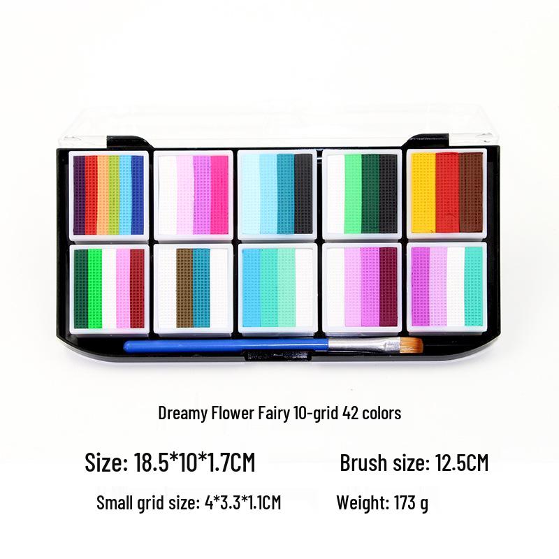 

Детский аквагрим для сцены, уличных выступлений и Хэллоуина - Радужные полоски (запасные)