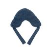 FENDI FXQ960 Flight logo beanie hat knit hat knit cap Knit hat wool gray