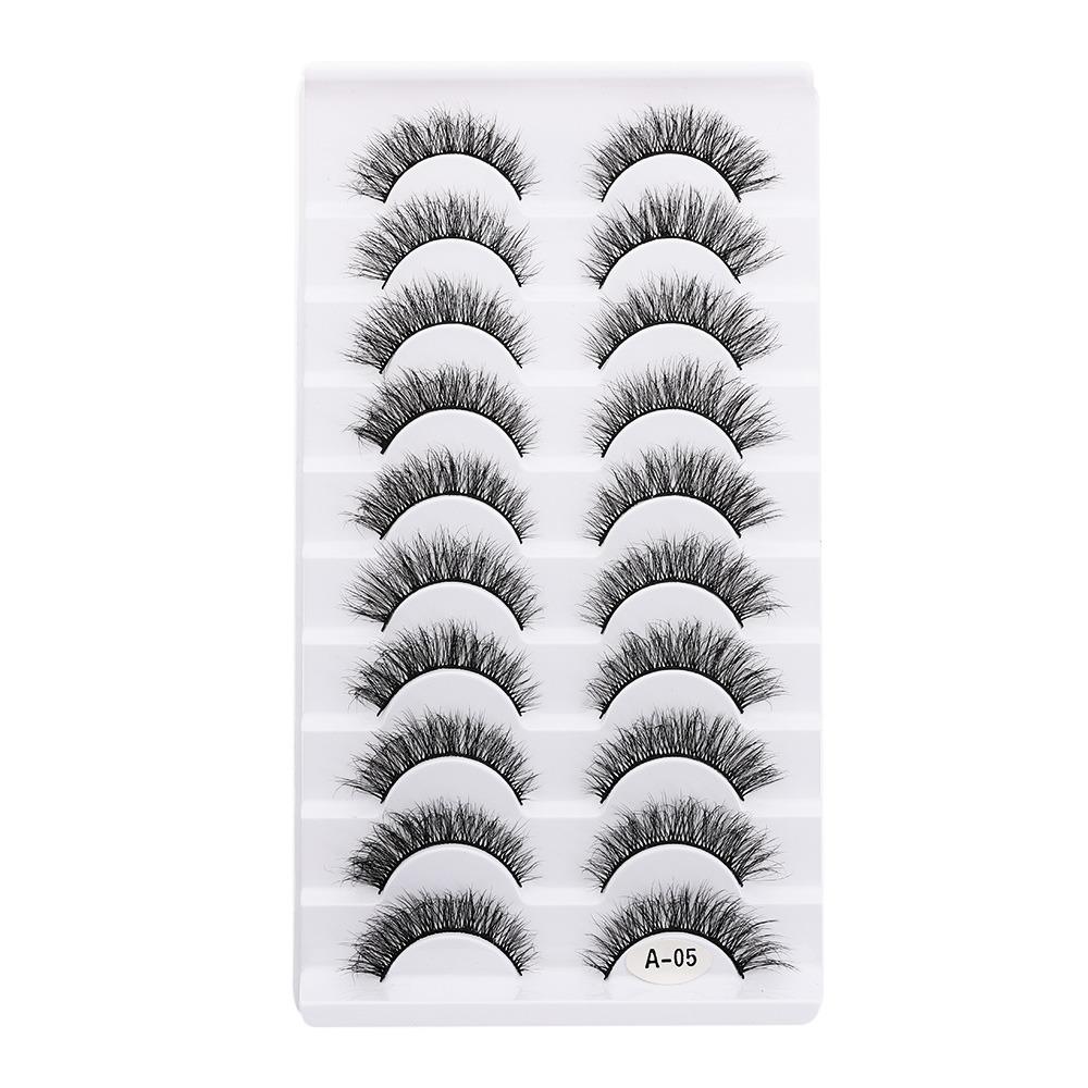 Thick Long False Eyelashes Fluffy Wispies Lashes Beauty Makeup Eyelashes Extension Tools  Woman