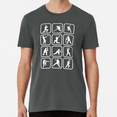 Legendäre Cricket-Bewegungen Premium T-Shirt S bis 5XL Hergestellt in AU/USA T-Shirt