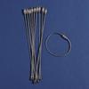 10/20/30Pcs Wire Rope Carabiner Camping Hiking Gadgets Multi Stainless Steel Keychain Kit Outdoor Travel Backpack Carabiner Clip