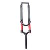 29in MTB Front Suspension Fork Red Double Air Chamber Suspension Straight Steerer Manual Lockout Aluminium Alloy Bike