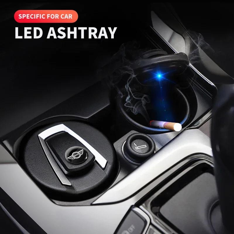 For BMW Fashion Car Ashtray LED Portable One Touch Open Automatic Indicator For BMW X1 X2 X3 X5 X4 X6 X7 G30 G20 G32 G11 G12 F40