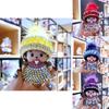 Crystal-studded Monchhichi Keychain Knit Hat Mink Pendant Arcade Prize Exchange Gift