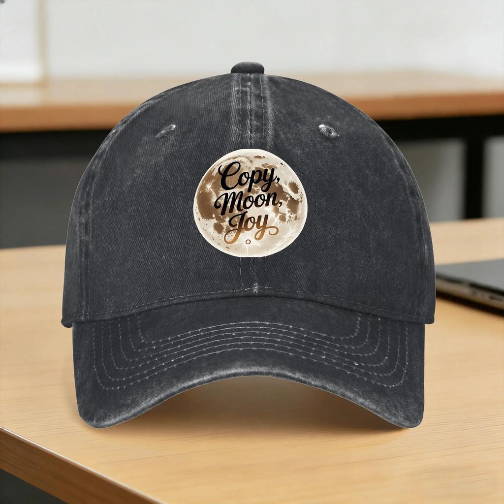 Washed Baseball Cap Copy Moon Joy Artemis II Spring Hip Hop Hats For Unisex Unisex Casual Outdoor Gym Sun Baseball Caps