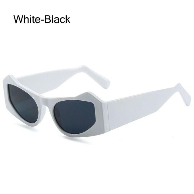 Cat Eye Sunglasses Vintage Punk Geometric Sun Glasses For Women Irregular Steampunk Eyewear Shades Uv400