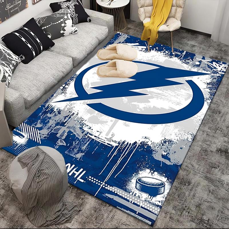 Tampa Bay Hockey Area Rug Suitable for Indoor And Outdoor,Carpets for Kitchens, Homes, Offices, Living Rooms,Home Decor,Christmas Gift