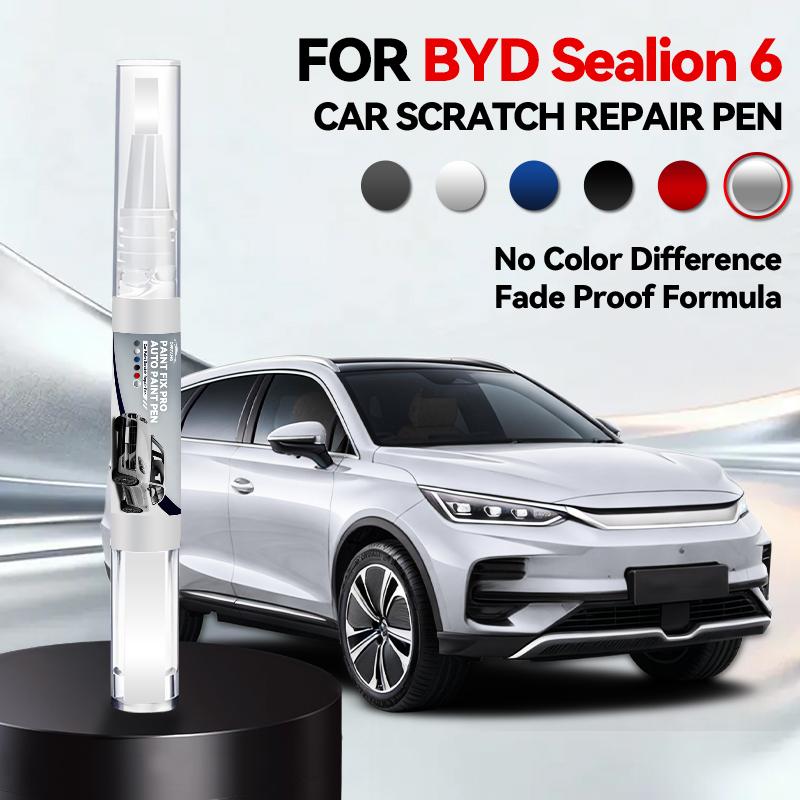 Autolack-Reparaturstift für 2023-2025 BYD Sealion 6 Lackkratzer-Reparaturzubehör Azurblau Baltisches Schwarz Weißer Steingrau