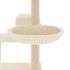 Cat Tree with Sisal Scratching Posts Cream 82.5 Cm