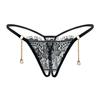 Sexy Transparent Thong Eyelash Lace T Panties Women Plus Size Lace Panties G-string