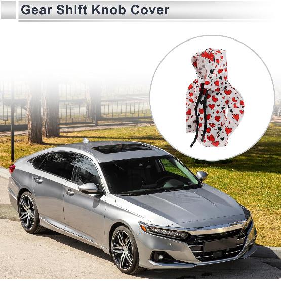

1 Pc Universal Gear Shift Knob Cover Automotive Manual Stick Shifting Handle Protector Hoodie Style Red,White Polyester