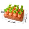 Dog Enrichment Toys Safe Long Lasting Carrot Shape Feeders Treat Dispensing Dog Toy For Puppy Pet Indoor Outdoor Home Snack Play