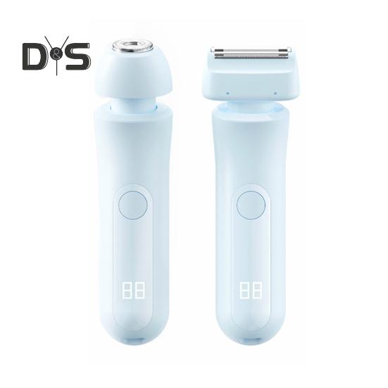 Aparat de ras electric pentru femei cu capete duble, reincarcabil prin USB, rezistent la apa, portabil, fata corpului, zona de bikini, epilarea bratului piciorului, aparat de tuns