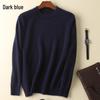 Men's Plus Size Cashmere Mink Velvet Round Neck Sweater - Thickened, Loose Fit for Autumn/Winter