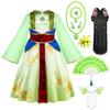 Enfants Mulan Cosplay Robe de Princesse Filles Style Chinois Hanfu Costume Traditionnel Enfants Anniversaire Fête de Carnaval Vêtements de Fée