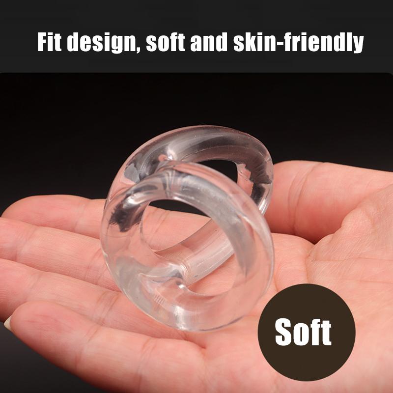 Cock Ring Penis Cock Ring On for Man Delay Ejaculation Sex Toys for Men Couple Expandable Dick Genital Rings Penis Ring Adults