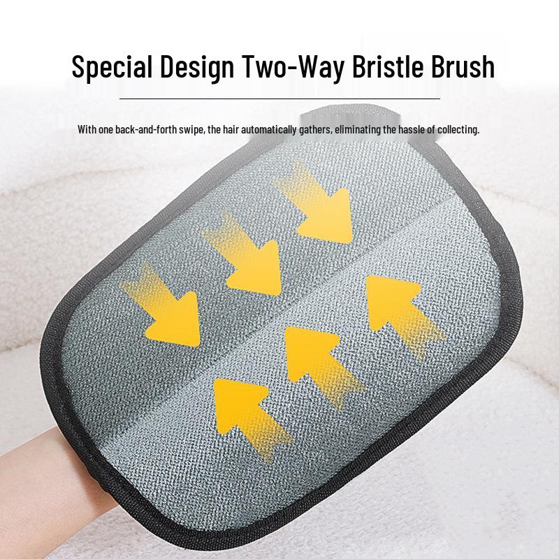 Pet Hair Removal Gloves with Double-Sided Bristles - Essential for Cat and Dog Owners