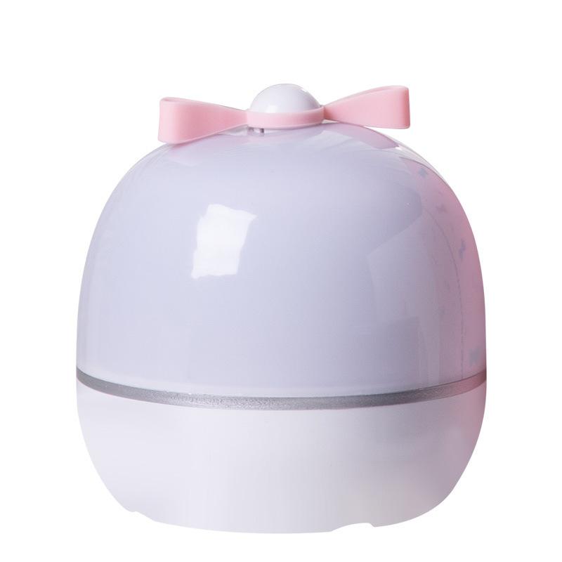 Star Projector Light Rechargeable Rotatable Cute Bow Bedroom Night Light for Children Kids Rechargeable