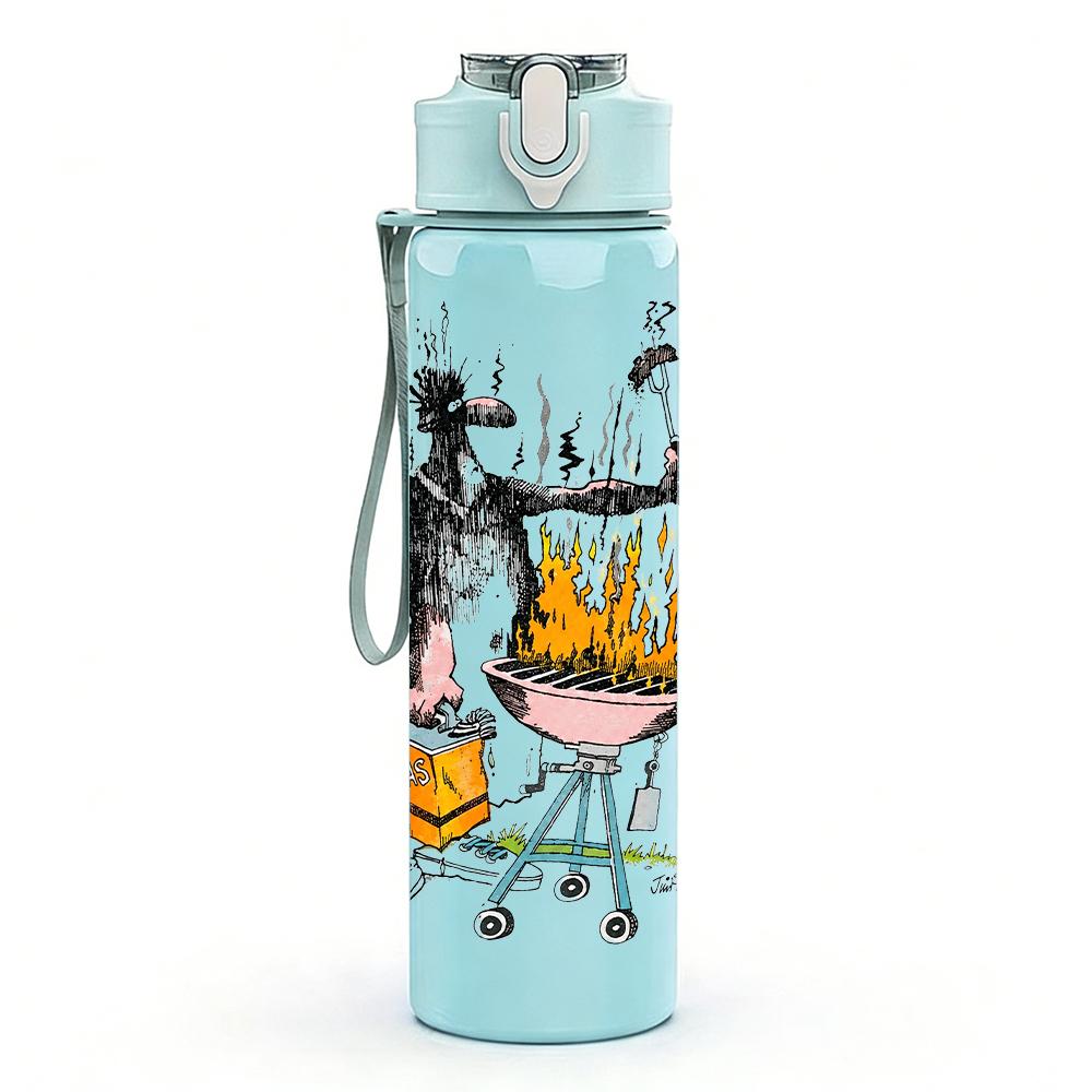 1PC Colorful Graffiti Street Art Collage Print 750ml Portable Sports Water Bottle Leakproof Gym Outdoor Travel Drink Cup