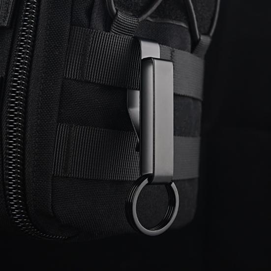 Waist Hanging Buckle Heavy Duty Universal Anti Lost Stainless Steel Keyring Security Clip