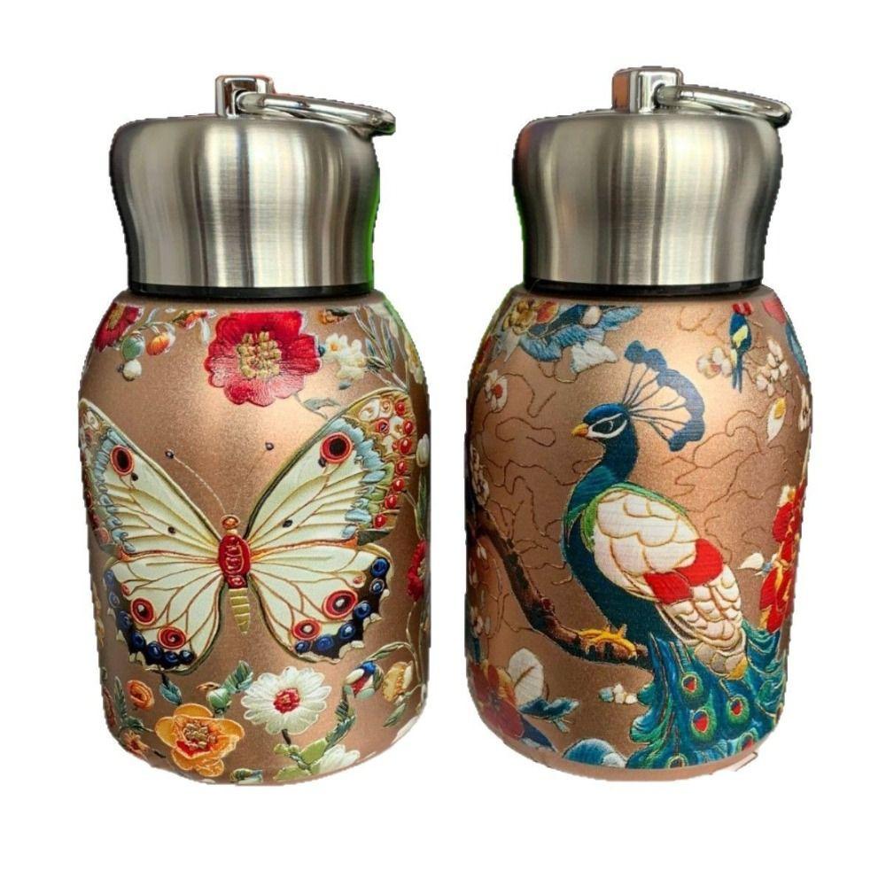 316 Roestvrij Staal Geïsoleerde Beker Lekdicht Draagbare Waterfles Duurzaam 300ml Slanke Geïsoleerde Thermische Waterfles