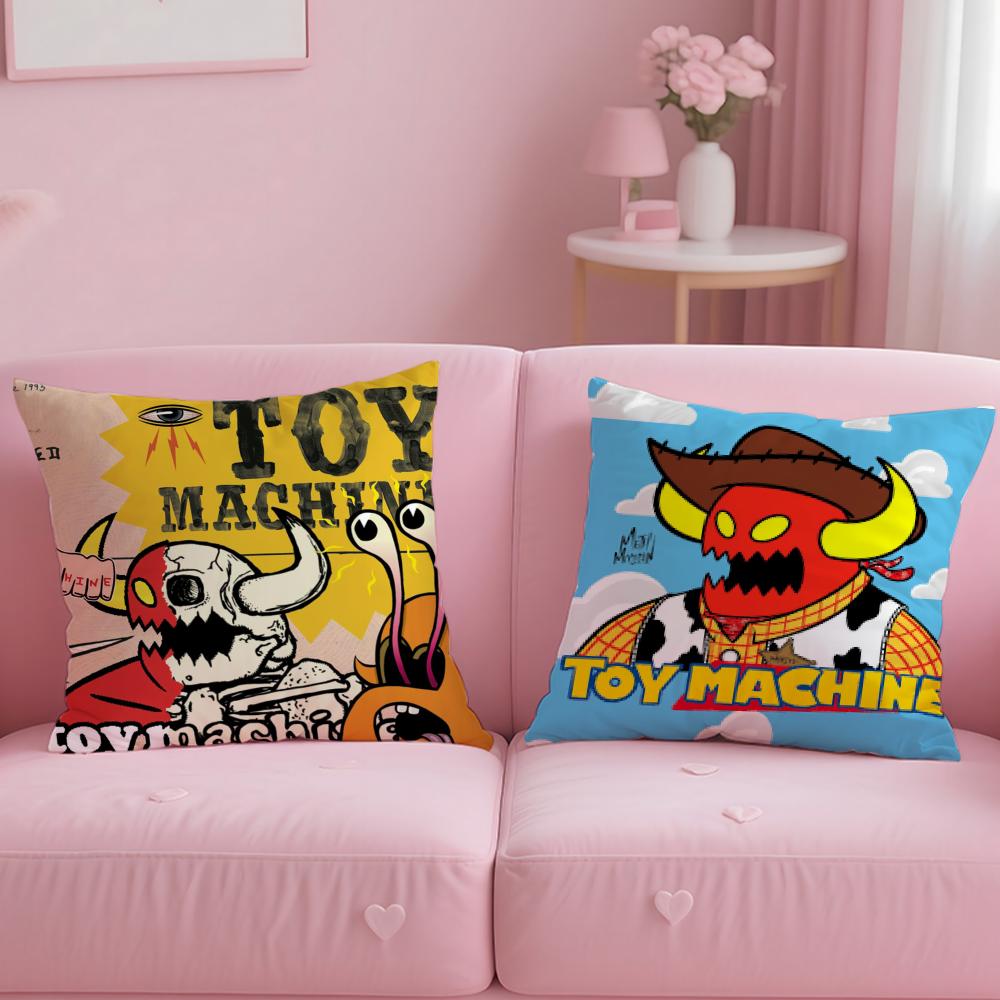 Brand T-Toy MachineS Skate Cushion Cover Comfortable Reversible Pillow Cover Ideal for Car Sofa Bedroom & Beyond