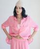 Hasuo Linen Lounge Pocket Shirt_Pink