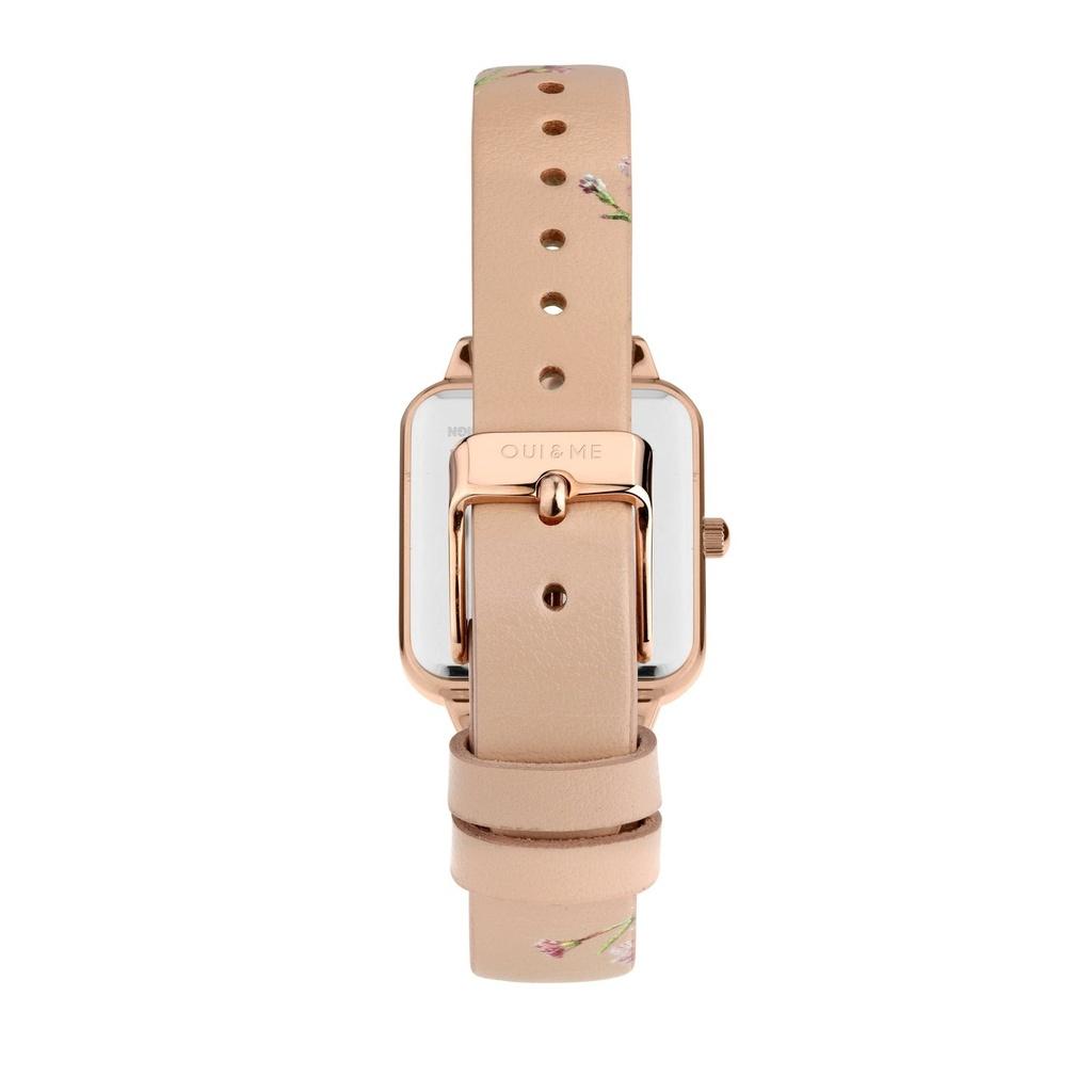 Oui & Me Harmonie Pink Leather Strap Rose Gold Dial Quartz ME010383 Women's Watch