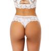 Sexy Panties Women Lace Low-waist Solid Sexy Briefs Embroidery Thong Transparent Hollow Out Underwear Female G-String