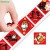 2026 Year of the Horse Lucky Red Stickers Roll - 500Pcs Cute Cartoon Fortune Stickers for New Year Gifts & Decor