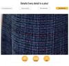 2025 Elegant Winter Plaid Dress for Plus-Size Mature Women: Slimming, Thickened Design