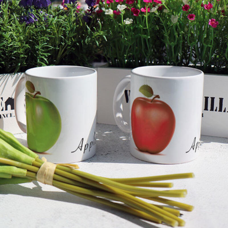 cg947-Design Mug 2p-Red Apple and Green Apple