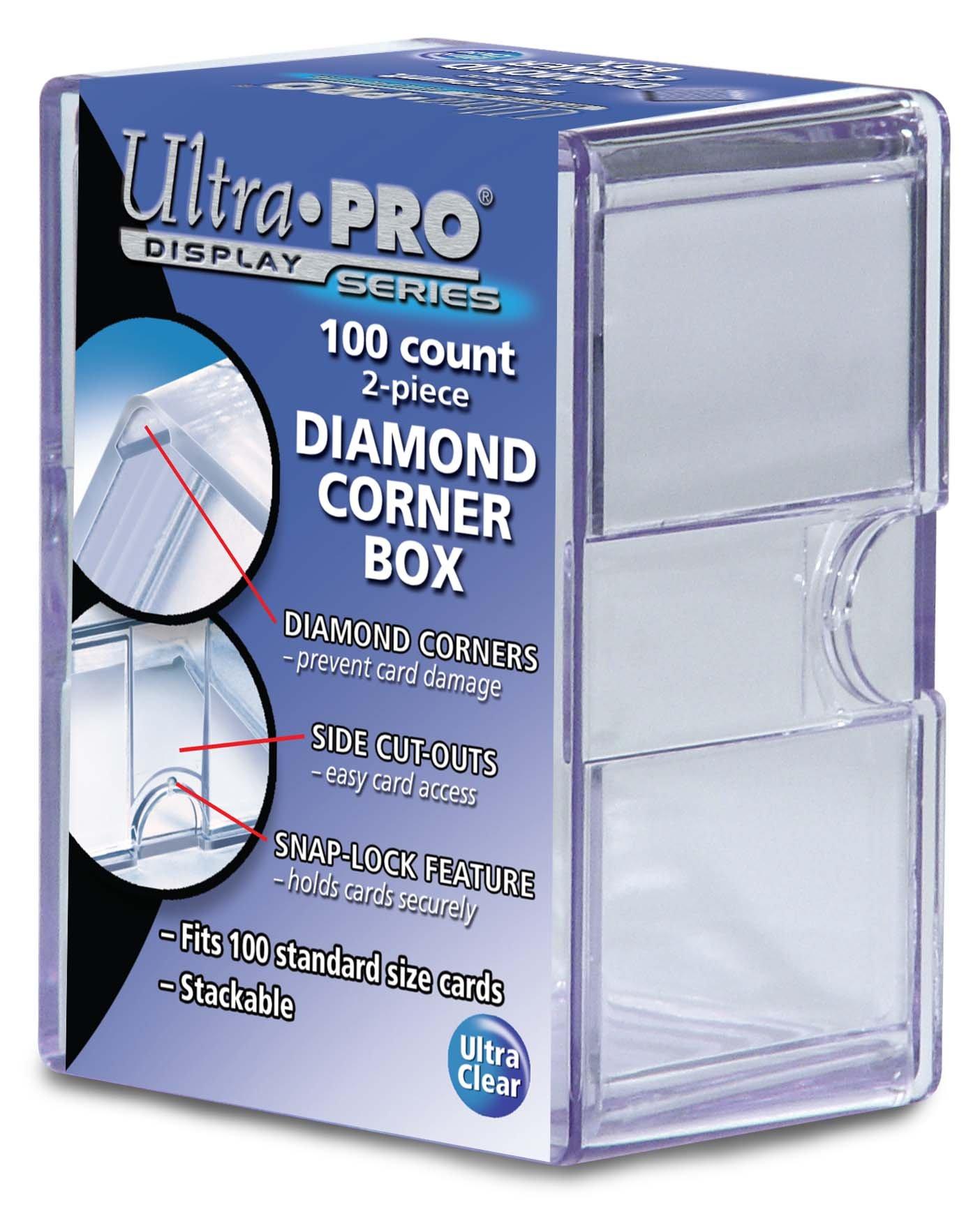 

Ultra Pro Card Storage Box Diamond Corner for 100 Cards Clear (SF100D)