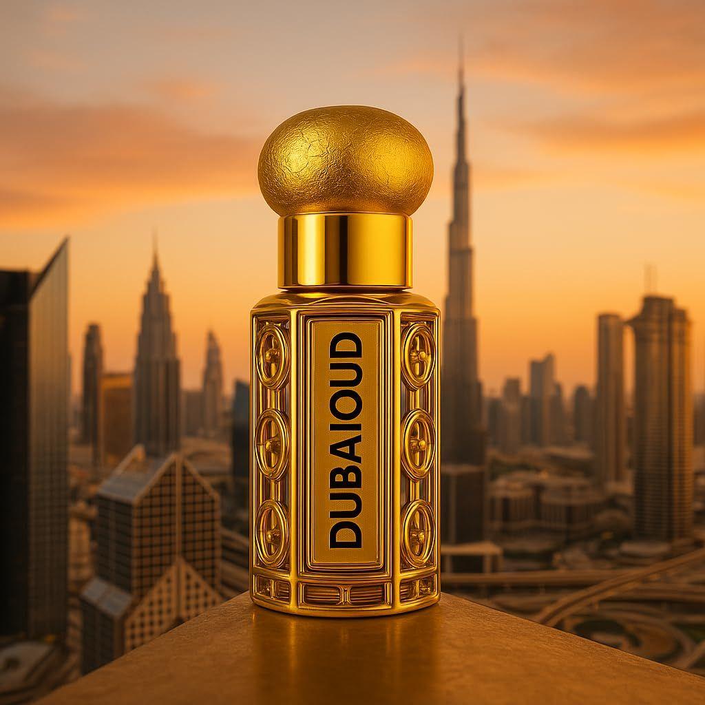 attar Dubai Oud 6ml – Long Lasting Arabic Perfume Oil – Unisex Attar – Exotic Middle Eastern Fragrance – Alcohol-Free Pocket Size 6ML