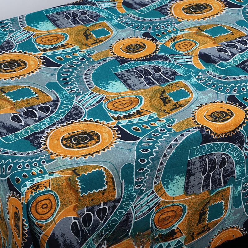 100x150cm Ethnic Printed Fabric Cotton Bohemian Retro Dress Clothes Pillow Tablecloth Fabric Handmade DIY Fabric Cotton Linen