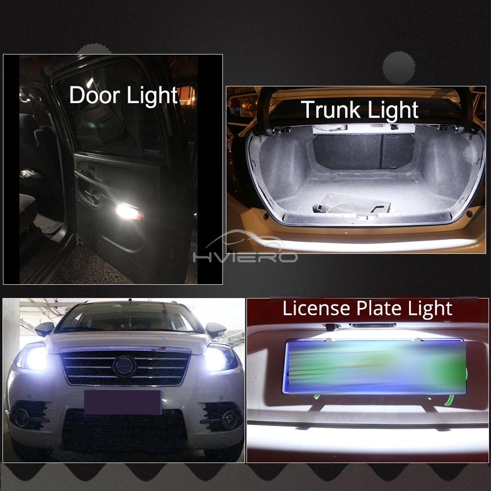 2Pcs T10 W5W 168 192 4SMD 5050 Turn Signal Brake Light 12V Car Reverse Trunk License Plate Parking Roof Dome Reading Lamp White