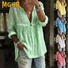 Women's Fashion Casual Autumn Winter V-Neck Long Sleeve Blouses & Shirts