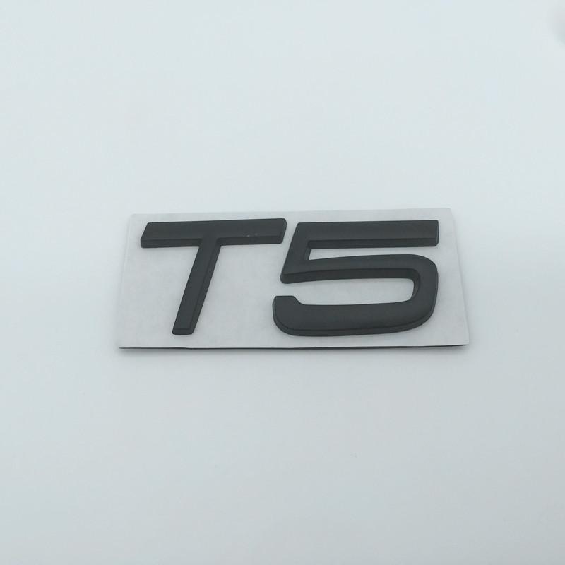 1pcs 3D Metal T4 T5 T6 T8 AWD Car Letter Rear Tail Trunk Emblem Badge Sticker Decals Styling Auto Accessories