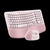 Logitech Wave Combo Wireless Ergonomic Pink Keyboard & Vertical Mouse Set