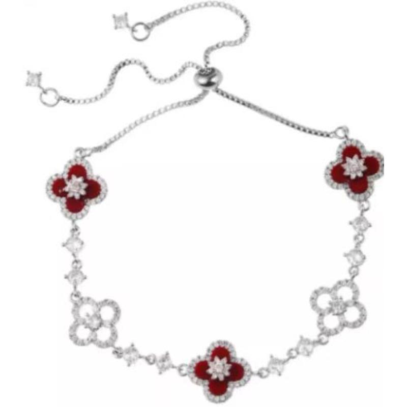 Armband - schimmernde natürliche Perlmutt-Durchbruch-Glücksbringer-Zugband-Armband - Nischen-Luxus für Damen