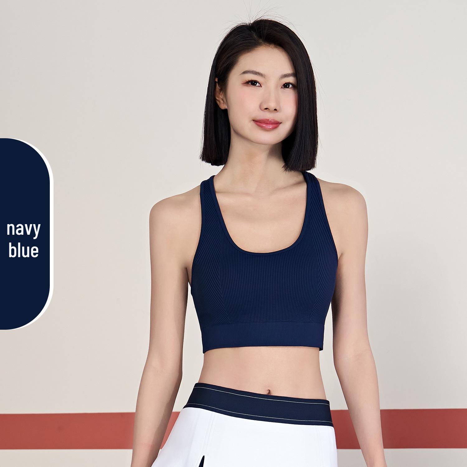 Бесшовный противоударный спортивный бюстгальтер для женщин: бег, йога, фитнес, бадминтон и теннис S